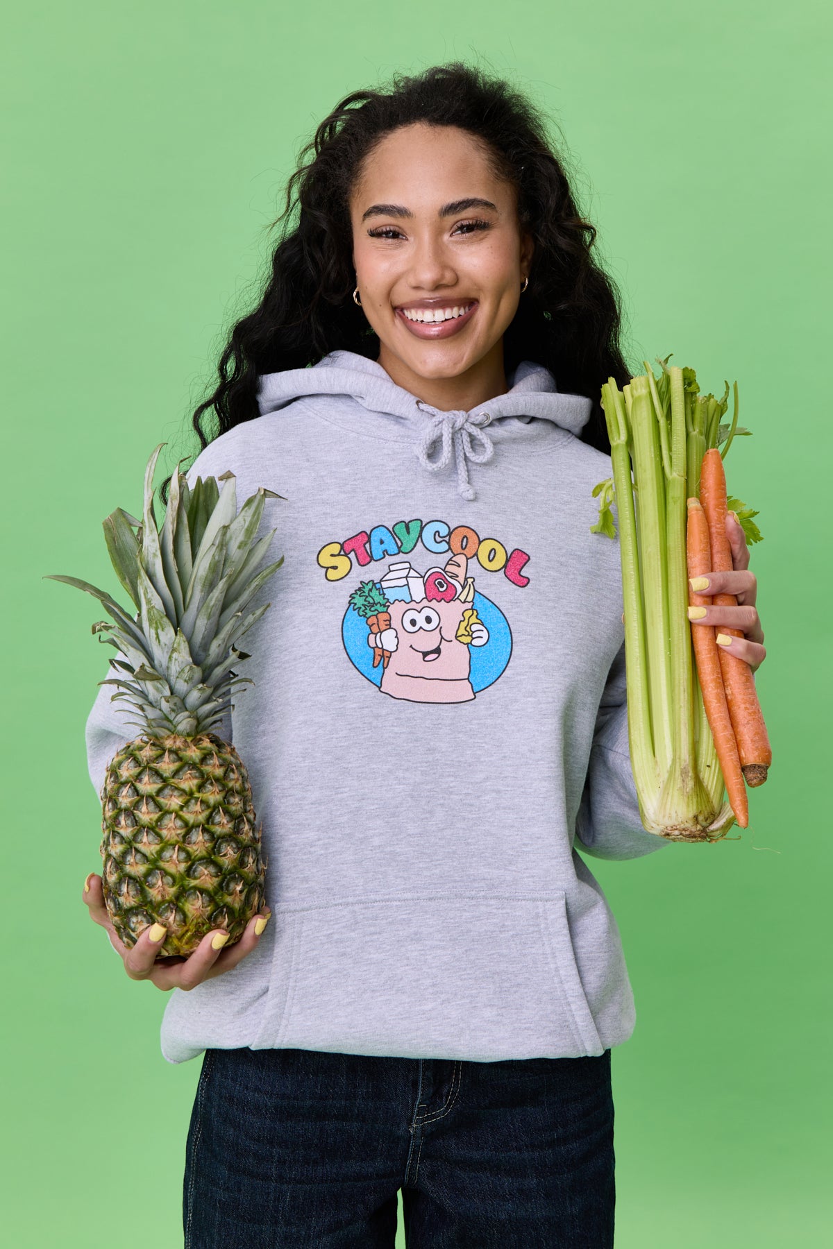 Grocery Hoodie (Heather Grey)