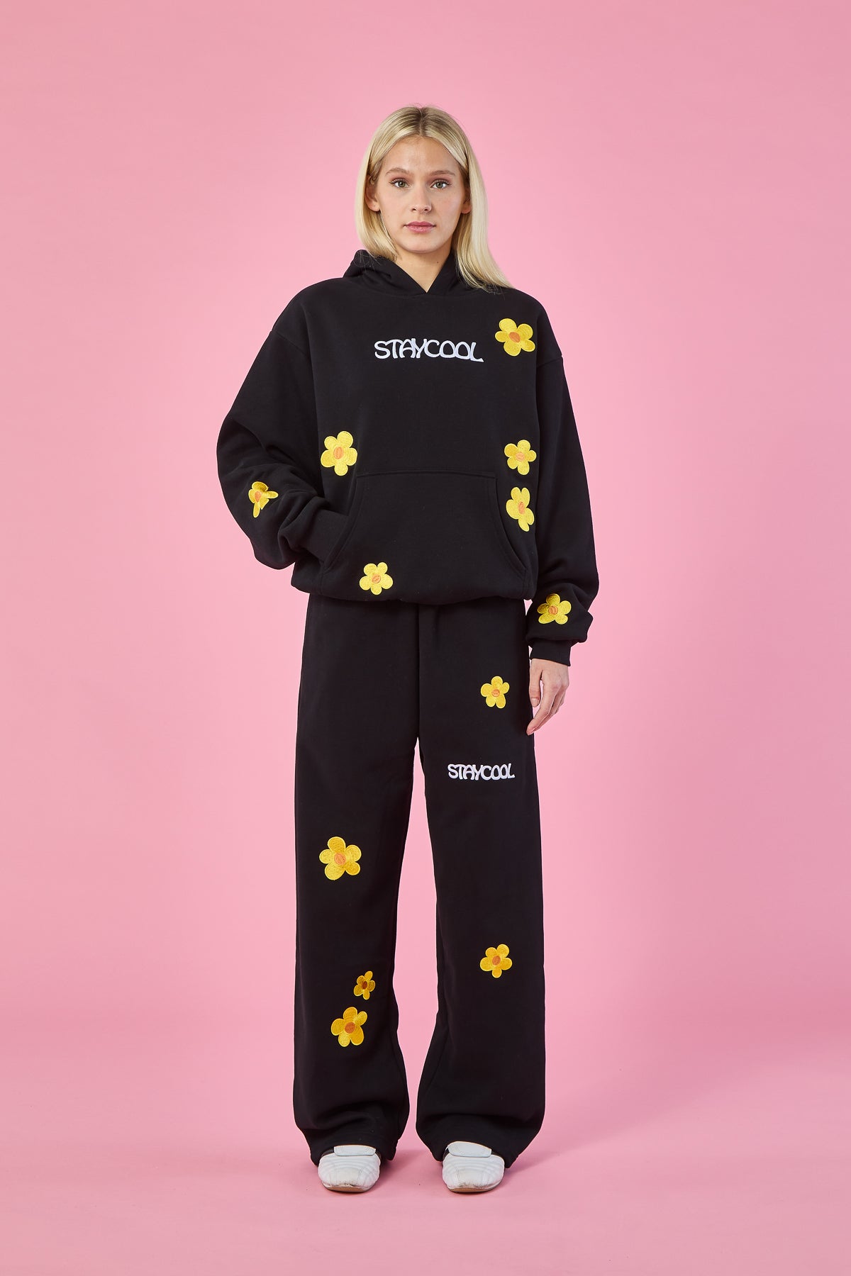 Sunflower Straight Sweatpants (Black) – Staycoolnyc