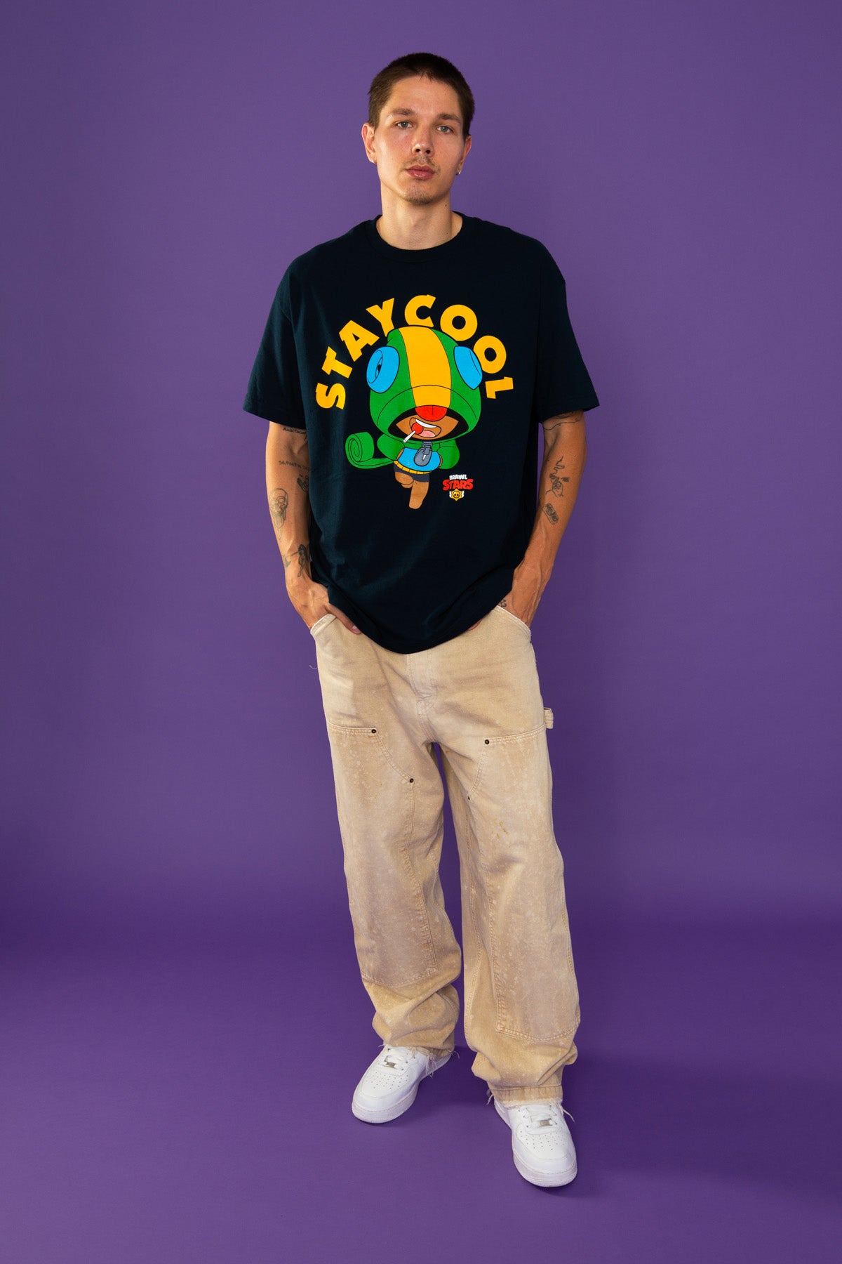 Brawl Stars Leon Tee (Navy)
