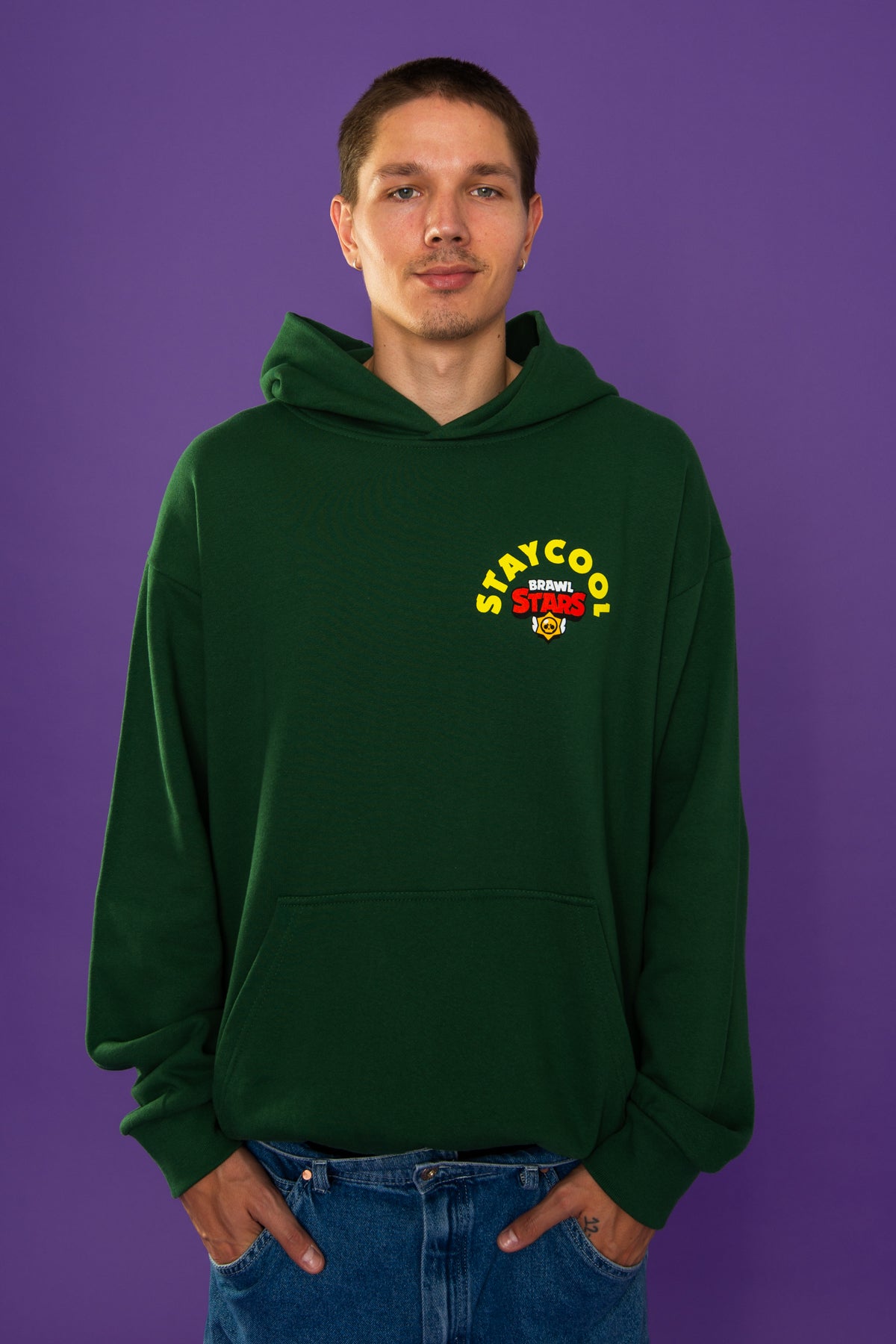 Brawl Stars Spike Hoodie (Forest Green)