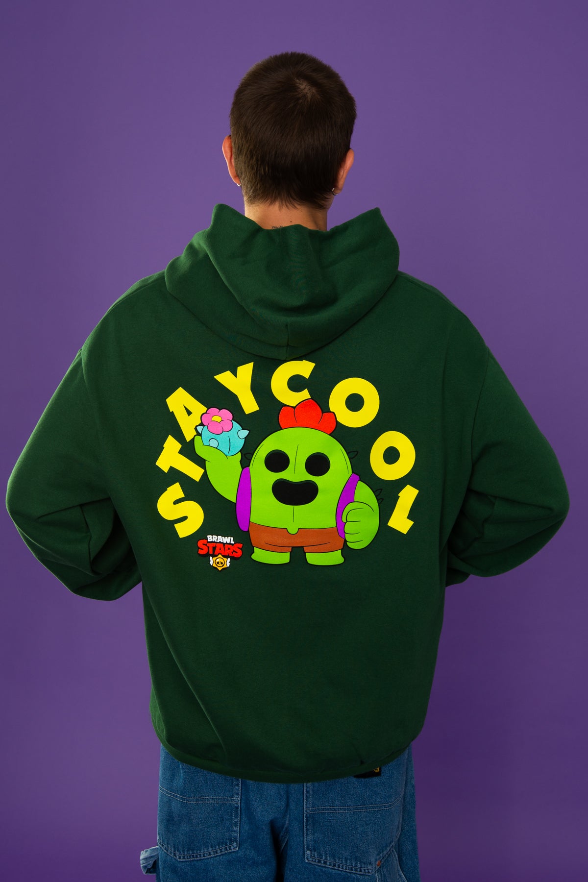 Brawl Stars Spike Hoodie (Forest Green)