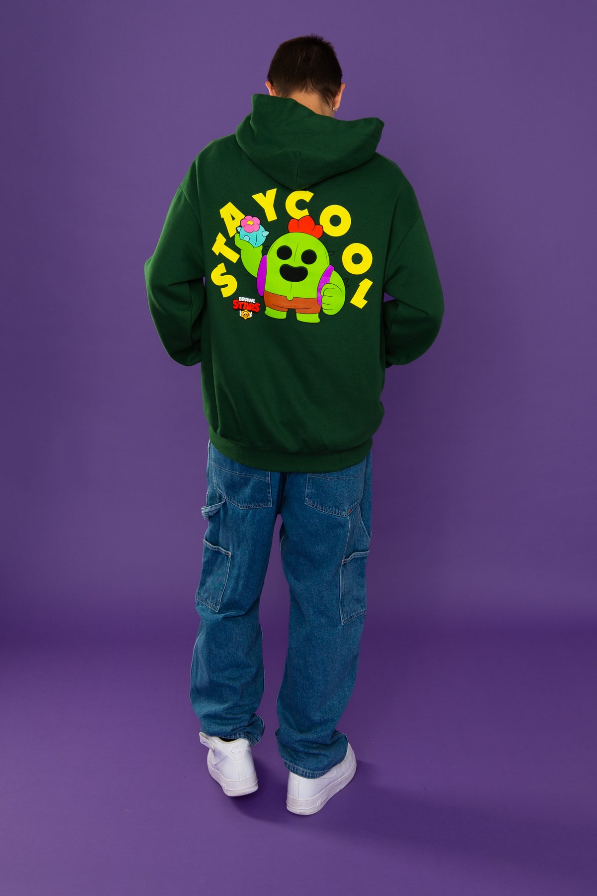 Brawl Stars Spike Hoodie (Forest Green)
