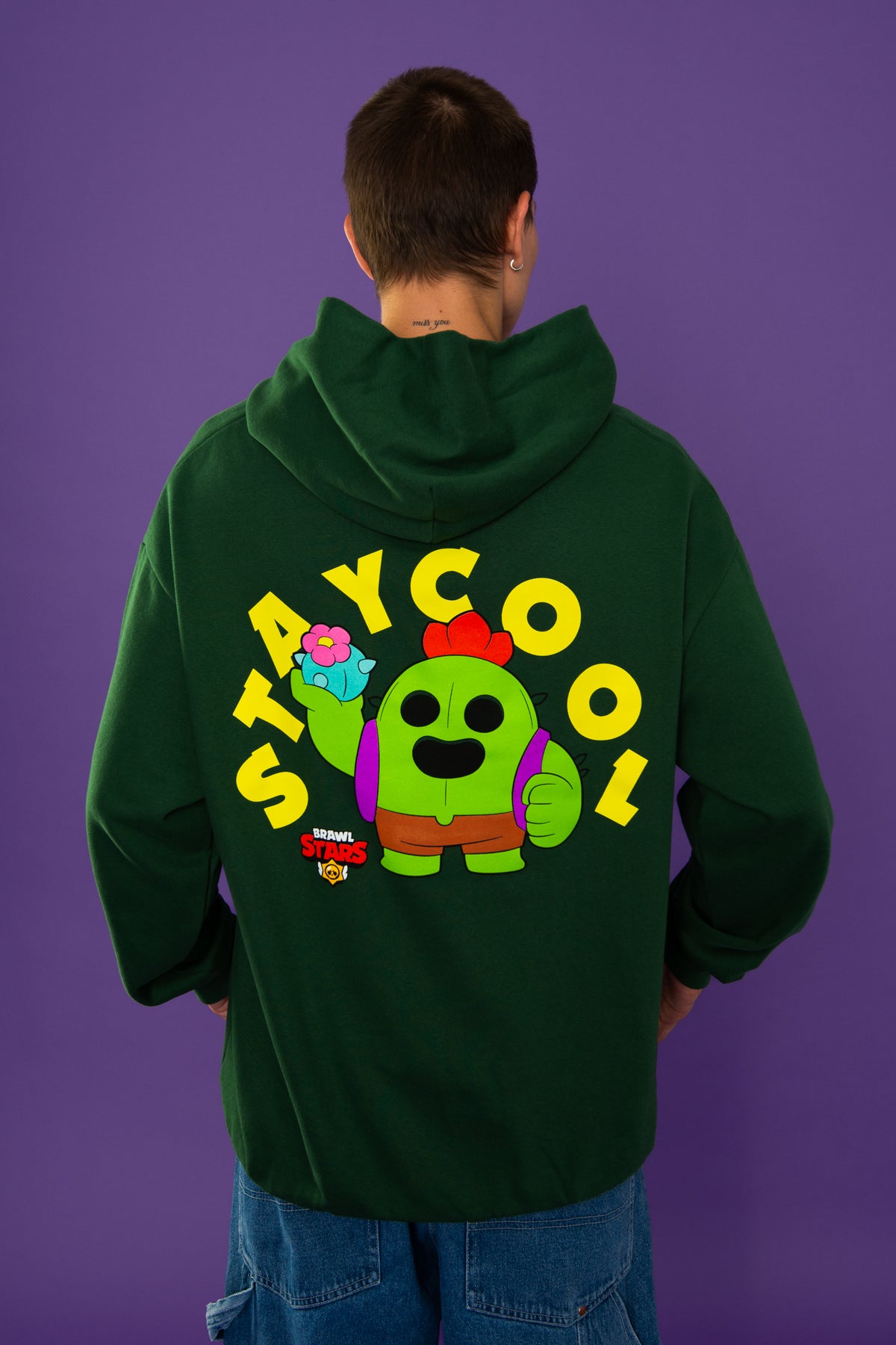 Brawl Stars Spike Hoodie (Forest Green)