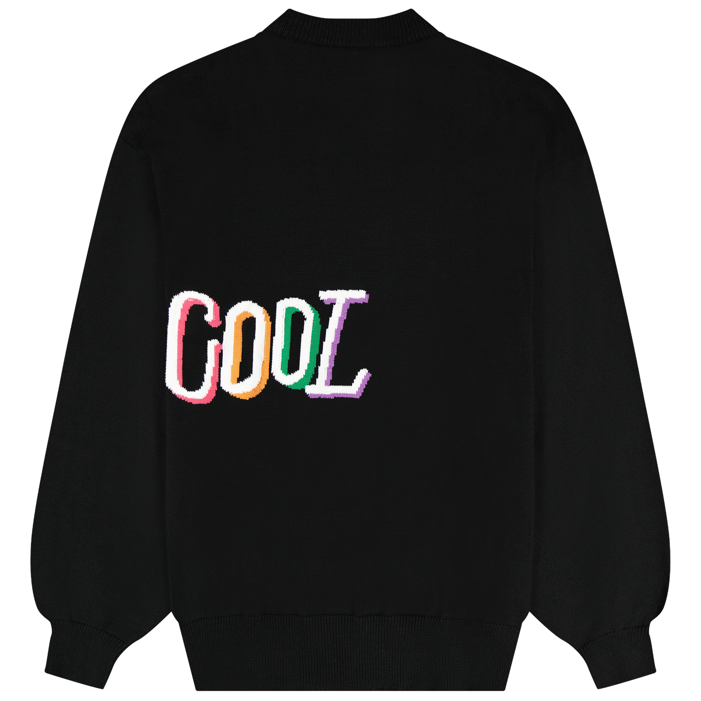 Tribal Wrap Knit Sweater (Black)