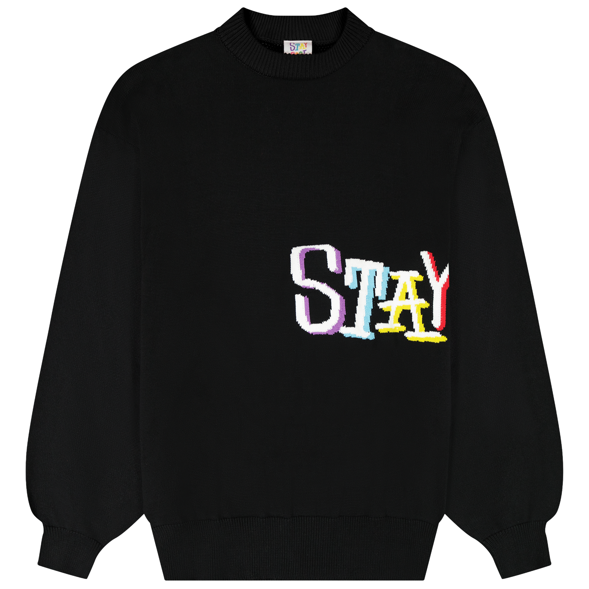 Tribal Wrap Knit Sweater (Black)