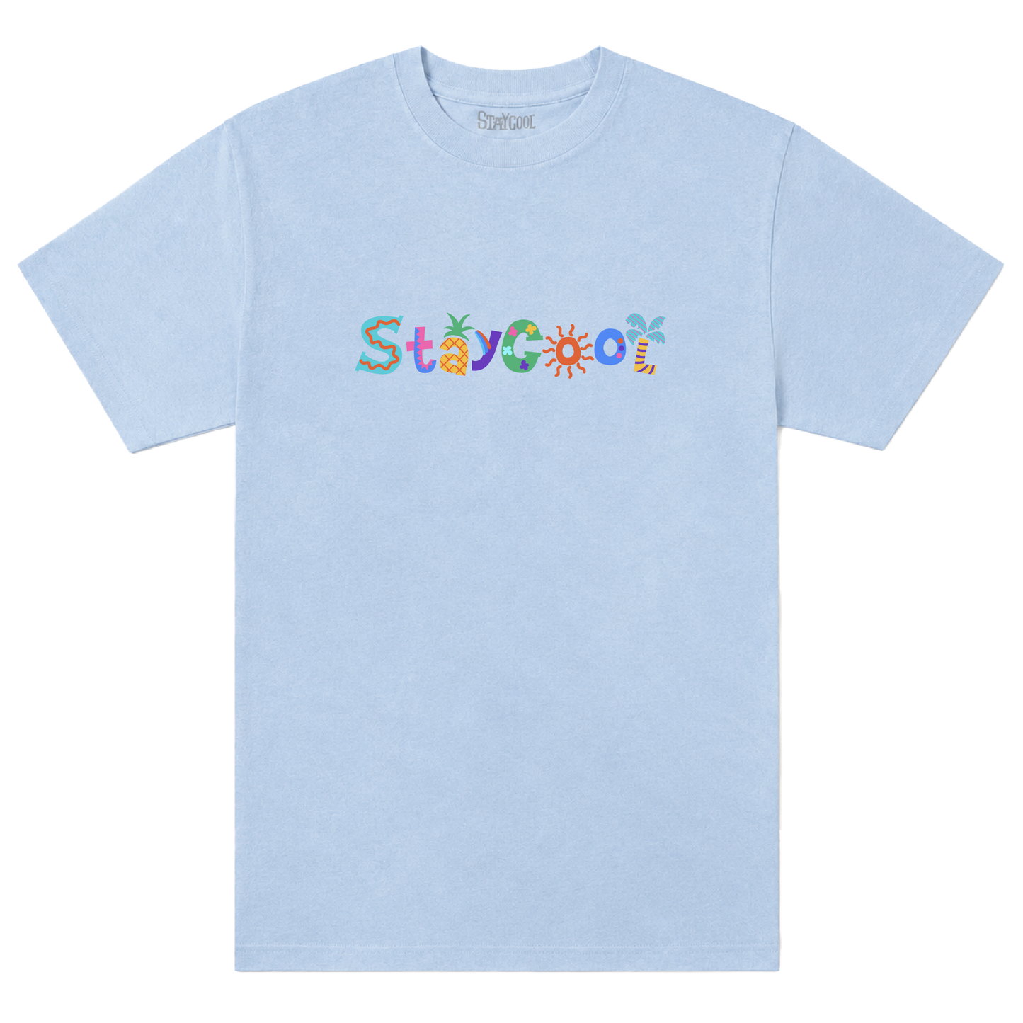 Tropical Tee (Light Blue)