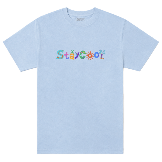Tropical Tee (Light Blue)