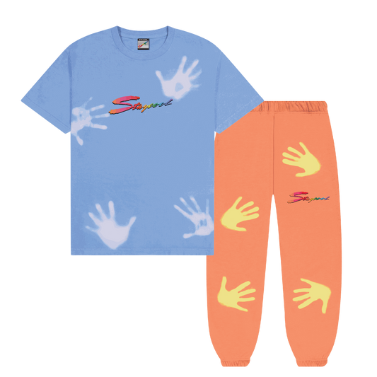 Thermogear Tee/Sweatpants Bundle (Blue/Orange)