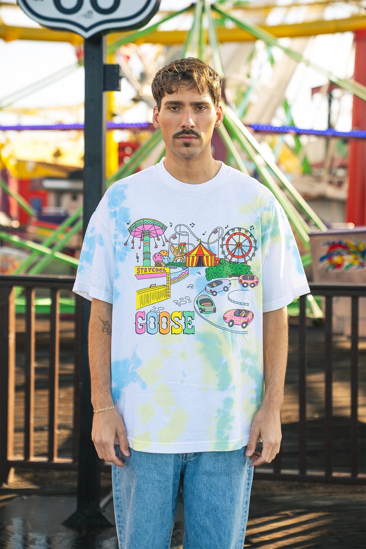Staycool X Goose Carnival-Dye Tee