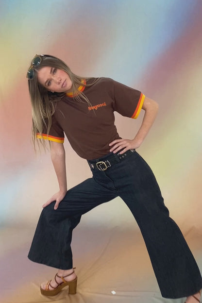 70's Tee (Brown/Multi)