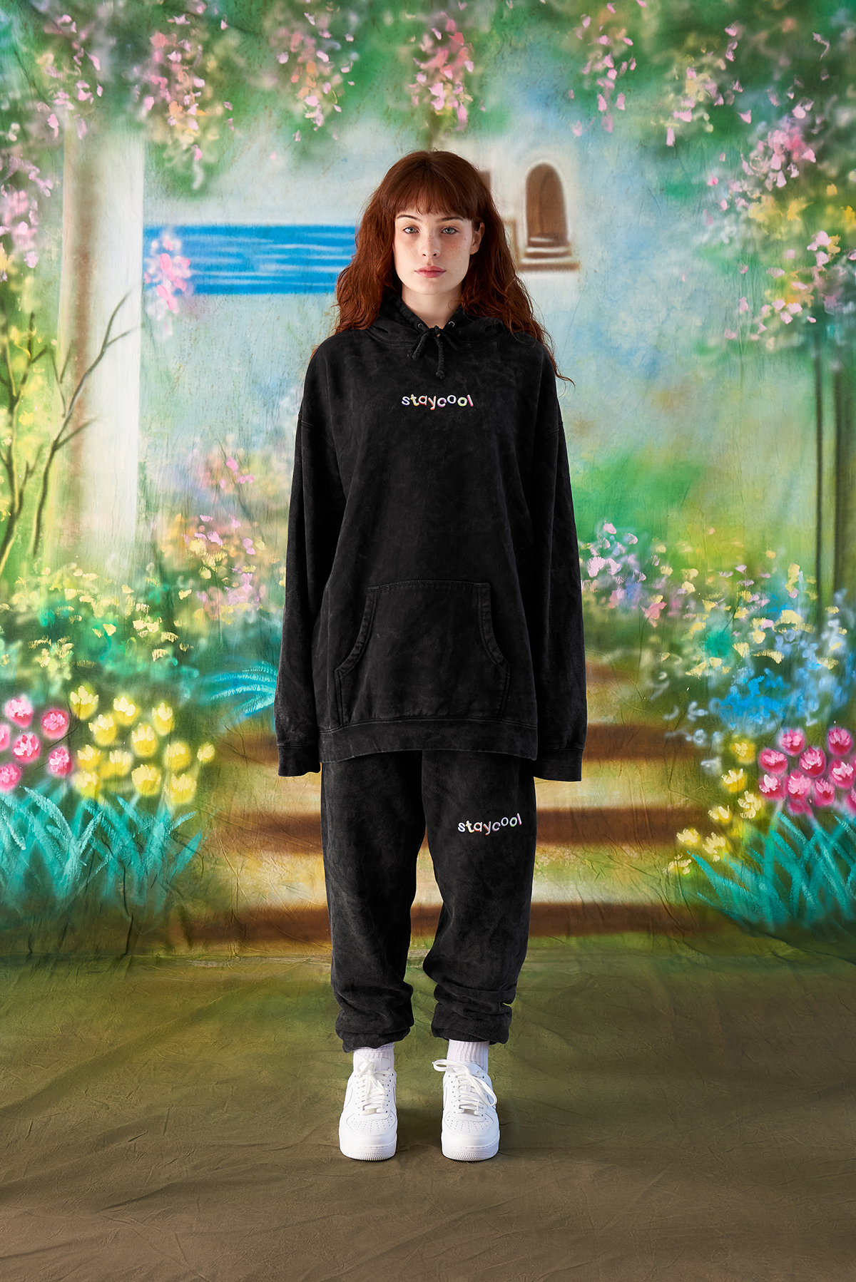 Classic Sweatpants Black Mineral Wash Staycoolnyc