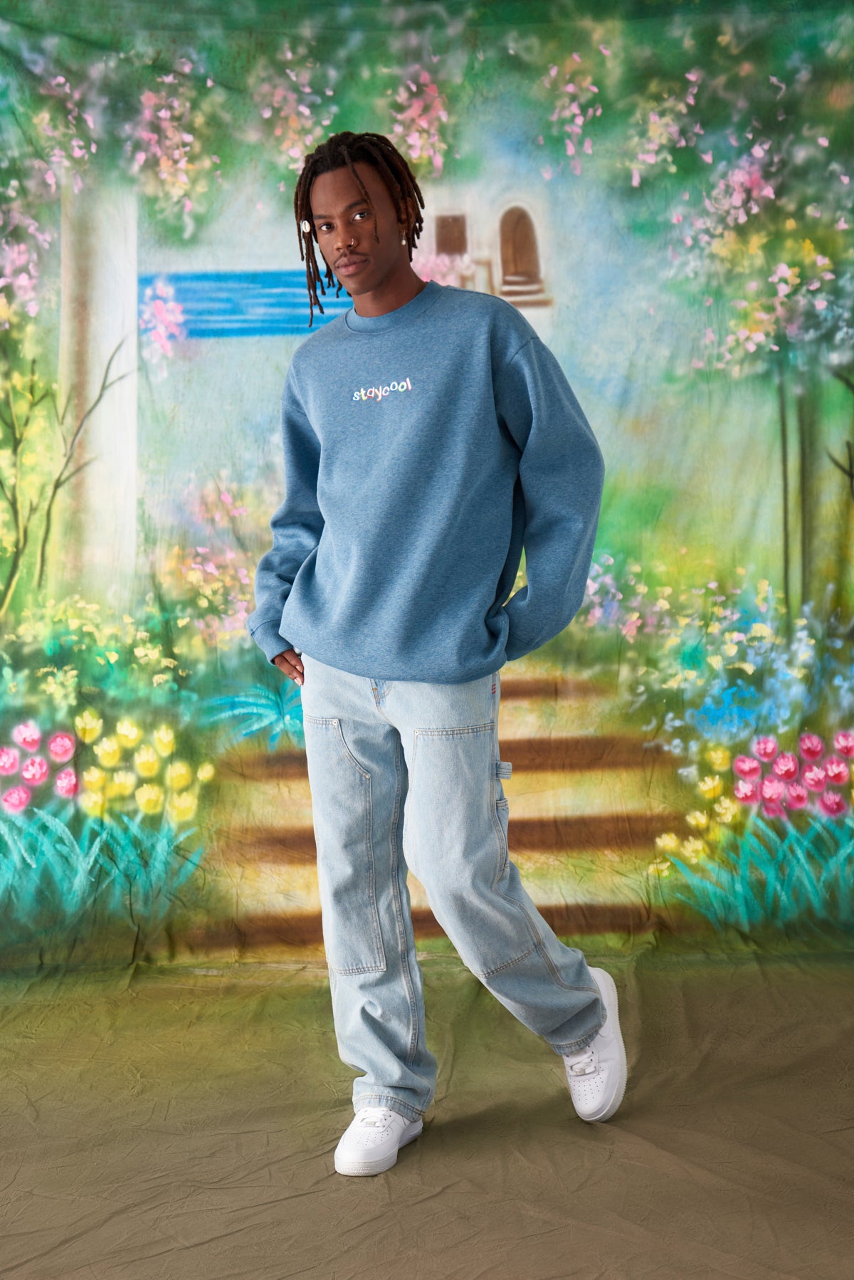 Classic Sweatshirt Heather Blue