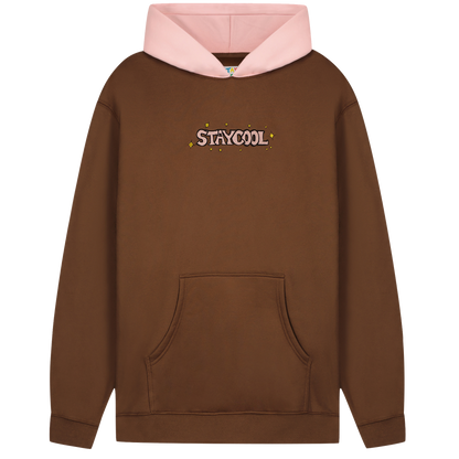 Sparkle Hoodie (Chocolate/Pink)